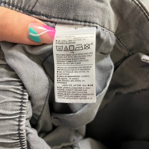 Old Navy Straight Leg Denim Pants Gray Cotton Stretch Hi-Rise Medium Wash Sz M - Picture 7 of 8